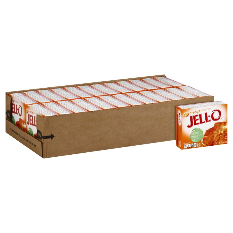 Jell-O Gelatin Mix Jell-O Orange 6 Oz-24 Count