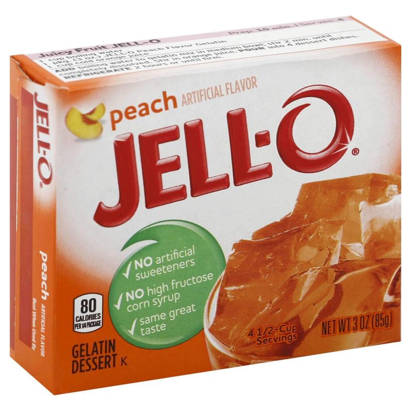 Jell-O Gelatin Mix Jell-O Peach 3 Ounce