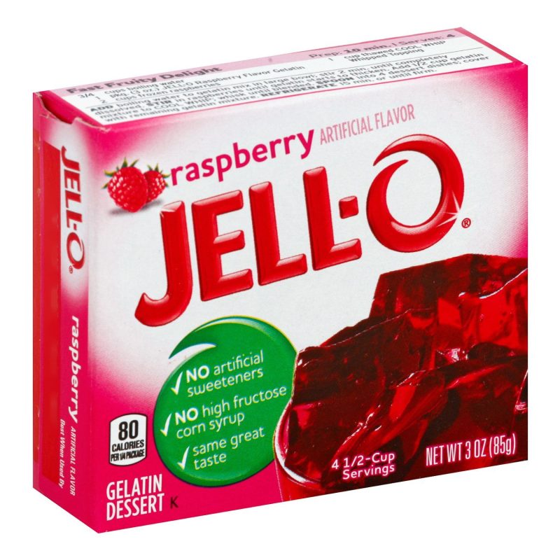 Jell-O Gelatin Mix Jell-O Raspberry 3 Ounce