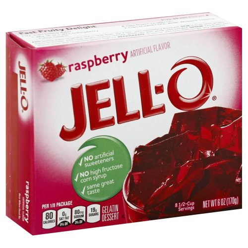 Jell-O Gelatin Mix Jell-O Raspberry 6 Ounce 