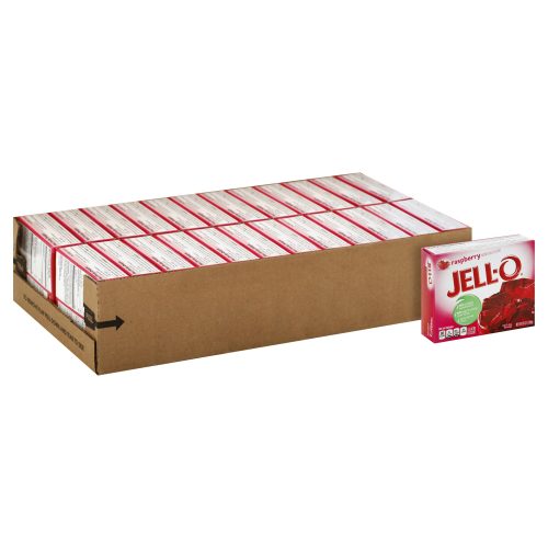 Jell-O Gelatin Mix Jell-O Raspberry 6 Oz-24 Count 