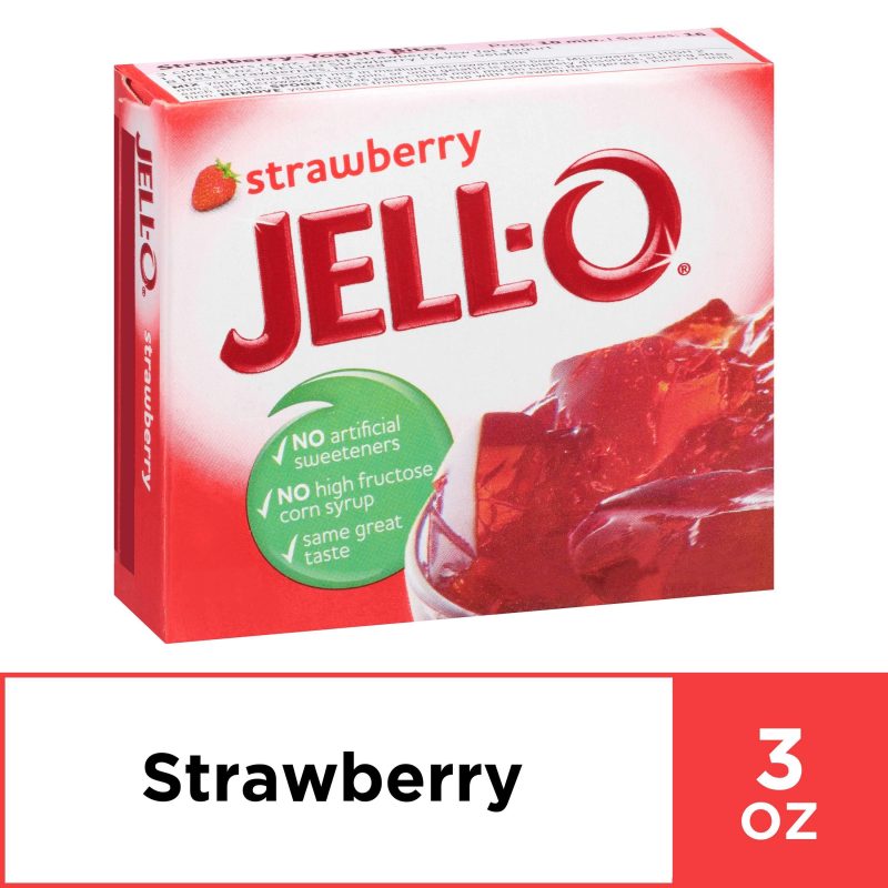 Jell-O Gelatin Mix Jell-O Strawberry 3 Ounce