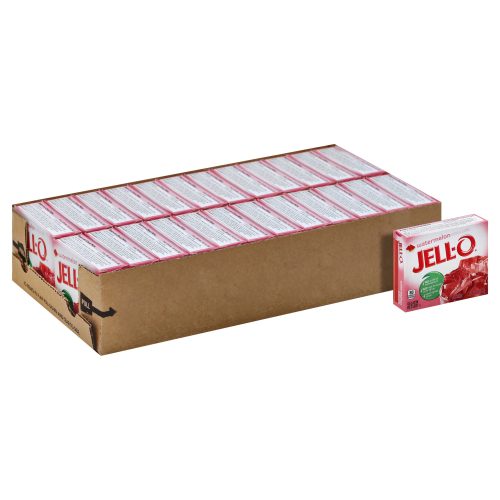 Jell-O Gelatin Mix Jell-O Watermelon 3 Oz-24 Count 