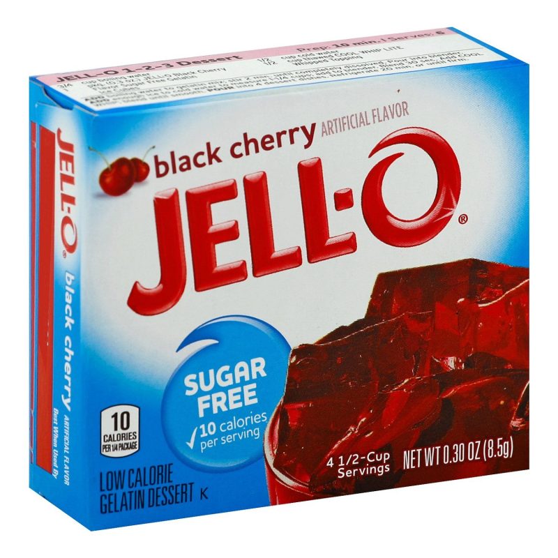 Jell-O Gelatin Mix Sugar Free Jell-O Sugar Free Black Cherry 0.3 Ounce