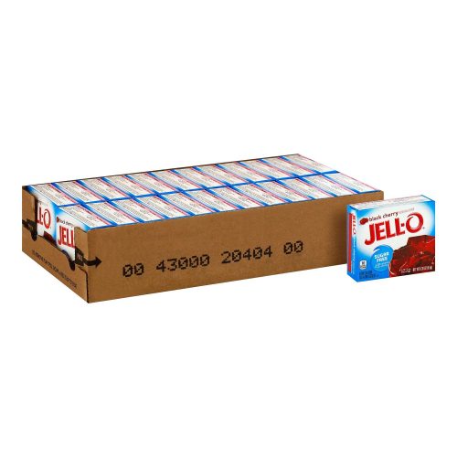 Jell-O Gelatin Mix Sugar Free Jell-O Sugar Free Black Cherry 0.3 Oz-24 Count 