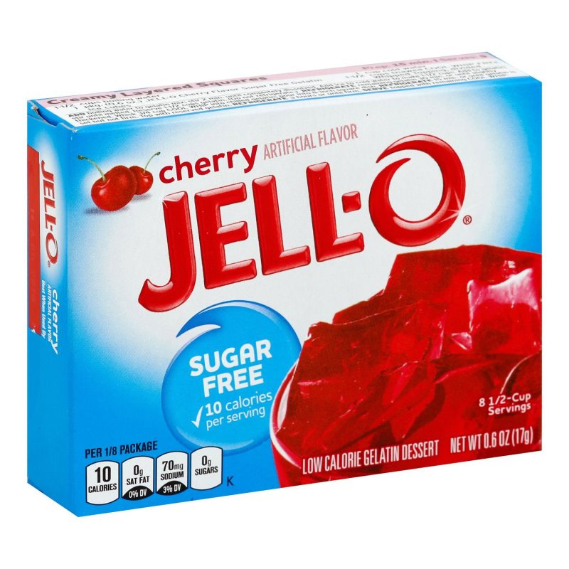 Jell-O Gelatin Mix Sugar Free Jell-O Sugar Free Cherry 0.6 Ounce