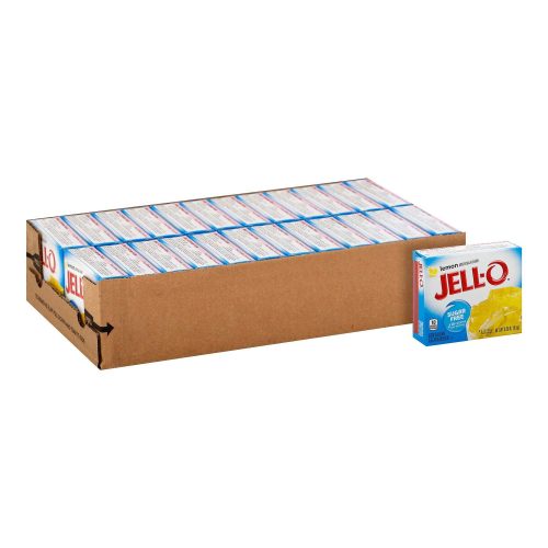 Jell-O Gelatin Mix Sugar Free Jell-O Sugar Free Lemon 0.3 Oz-24 Count 