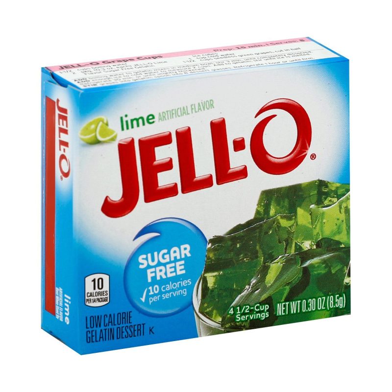 Jell-O Gelatin Mix Sugar Free Jell-O Sugar Free Lime 0.3 Ounce