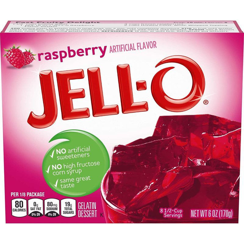 jell o gelatin variety pack 5 flavors 6 ounce each box 1 box per flavor total 5 boxes snackathon 146265