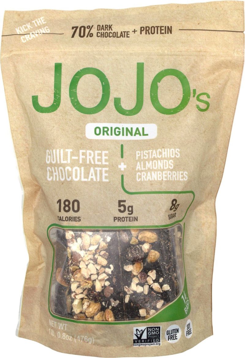 jojos guilt free 70 dark chocolate bark jojos 14 bars 168 oz 561050