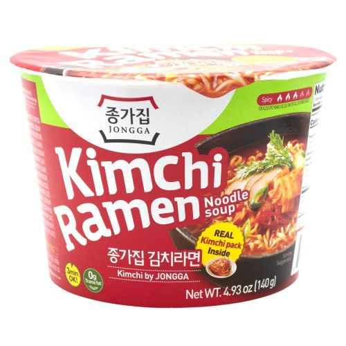 Jongga Korean Kimchi Ramen Noodle with Real Kimchi Jongga Original 4.93 Ounce