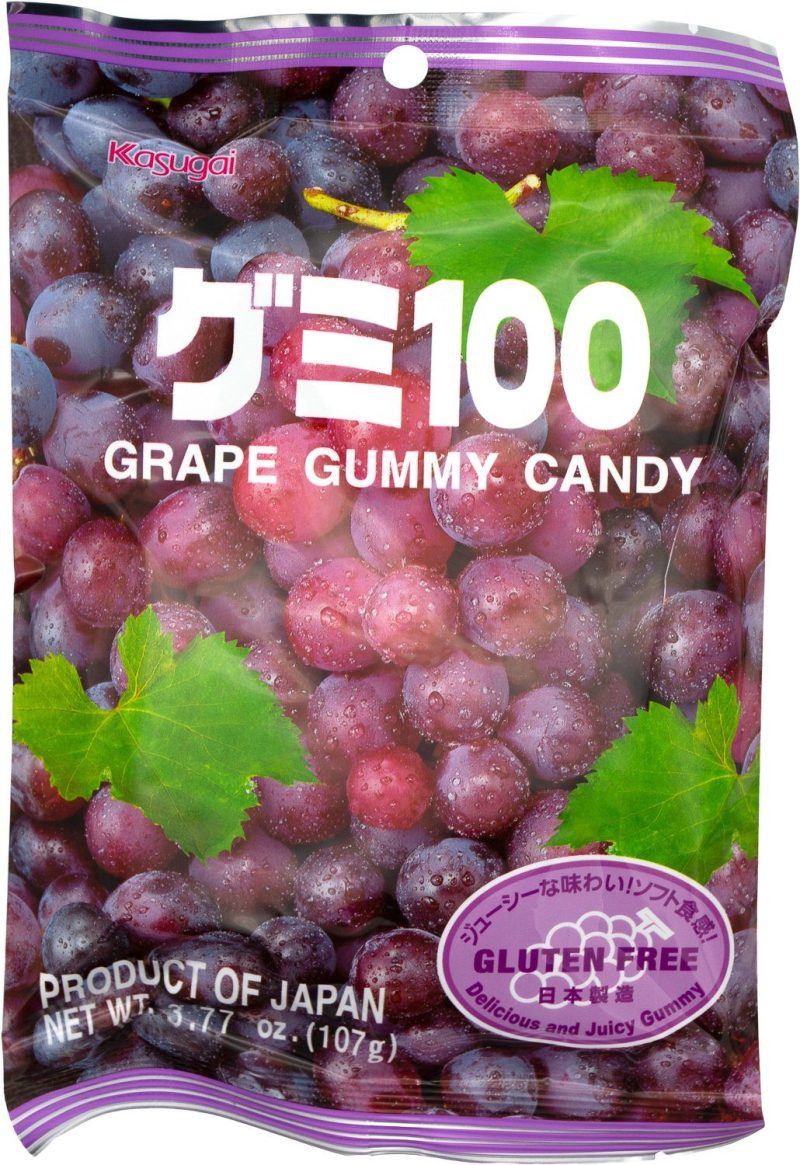 Kasugai Gummy Candy Kasugai Grape 3.77 Ounce