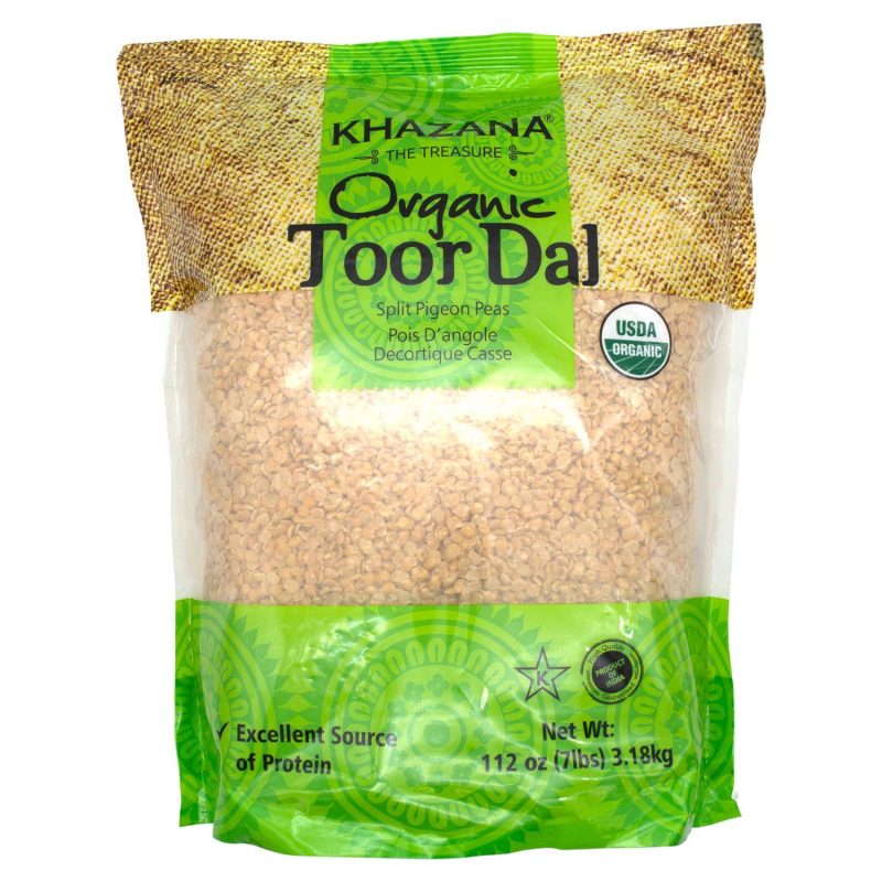 Khazana Organic Toor Dal Split Pigeon Peas Khazana 7 Pound