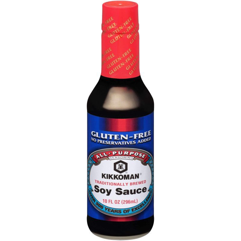 Kikkoman Naturally Brewed Soy Sauce Kikkoman Gluten Free 10 Fluid Ounce