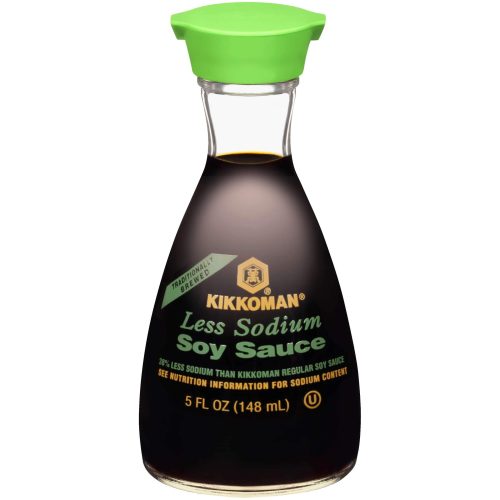 Kikkoman Naturally Brewed Soy Sauce Kikkoman Less Sodium 10 Fluid Ounce Dispenser 