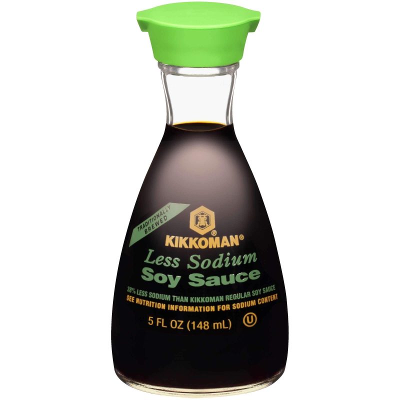 Kikkoman Naturally Brewed Soy Sauce Kikkoman Less Sodium 10 Fluid Ounce Dispenser