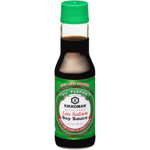 Kikkoman Naturally Brewed Soy Sauce Kikkoman Less Sodium 5 Fluid Ounce 