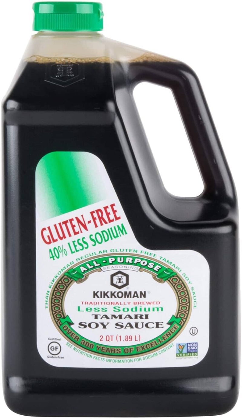 Kikkoman Tamari Soy Sauce Kikkoman Gluten Free Less Sodium 64 Fluid Ounce