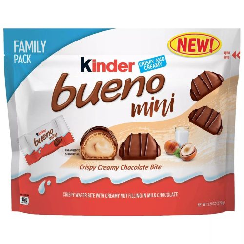 Kinder Bueno Crispy Creamy Chocolate Meltable Kinder Mini 9.5 Ounce