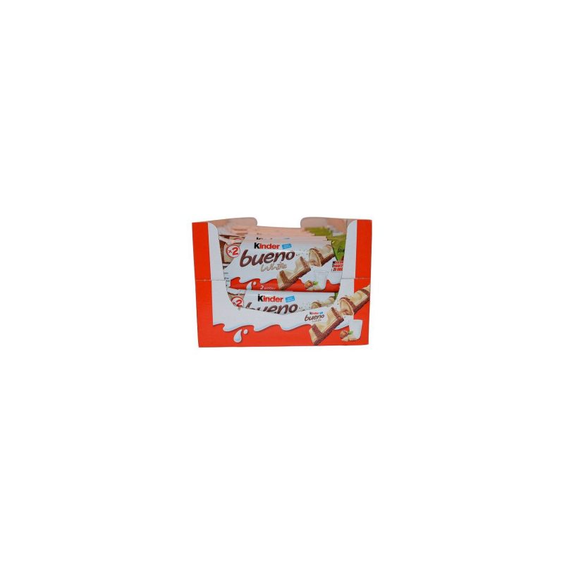 Kinder Bueno Crispy Creamy Chocolate Meltable Kinder White 1.4 Oz-30 Count