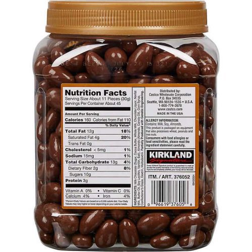 kirkland signature almonds milk chocolate 3 pound kirkland signature 575327