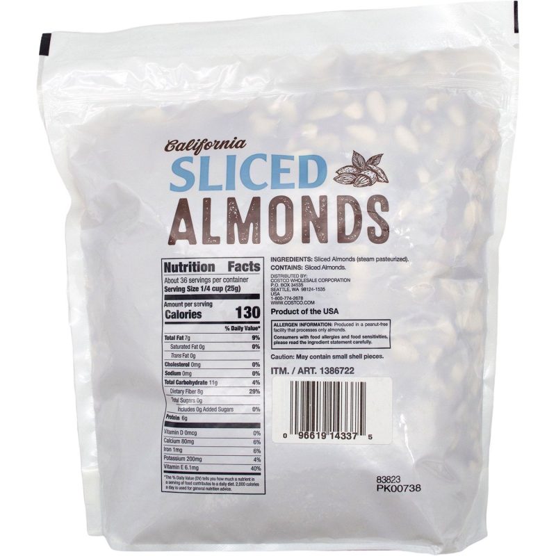 kirkland signature california sliced almonds kirkland signature 221441