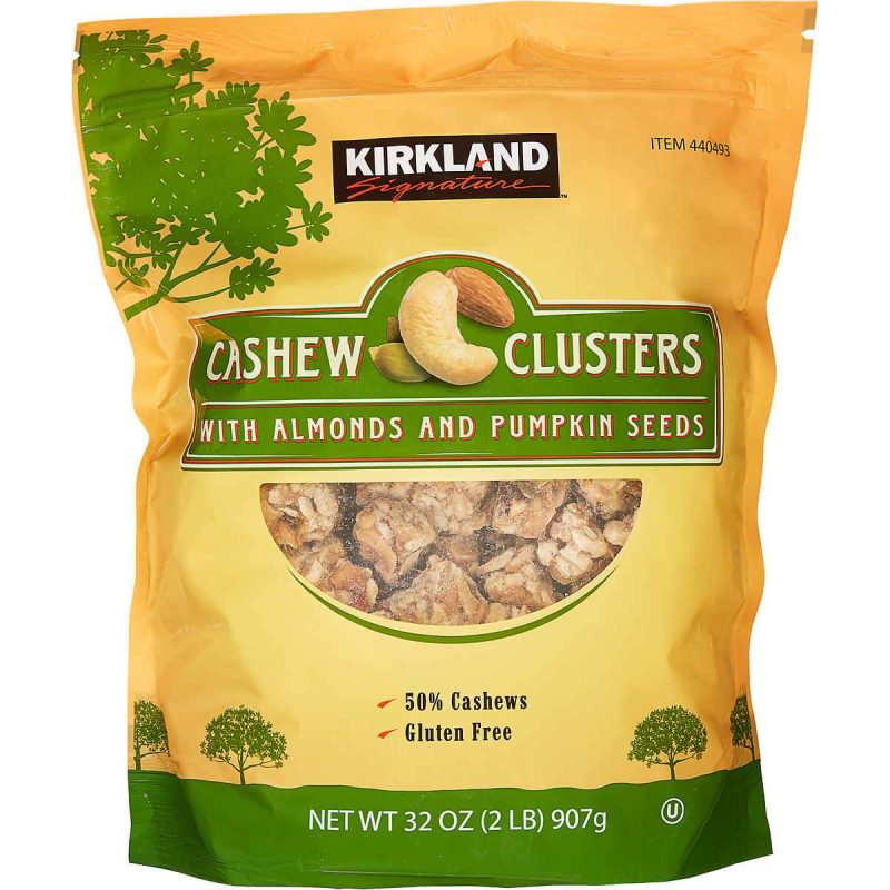 kirkland signature cashew clusters 32 ounce kirkland signature 525136