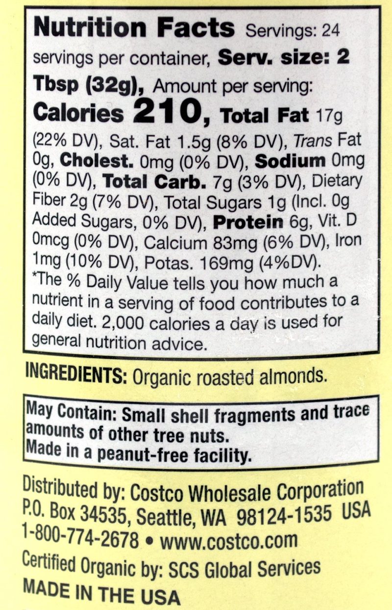 kirkland signature creamy almond butter kirkland signature 564039