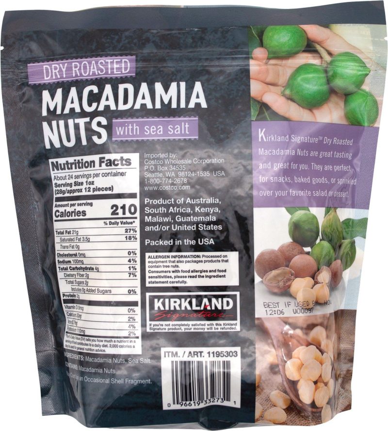 kirkland signature dry roasted macadamia nuts 24 ounce kirkland signature 793268