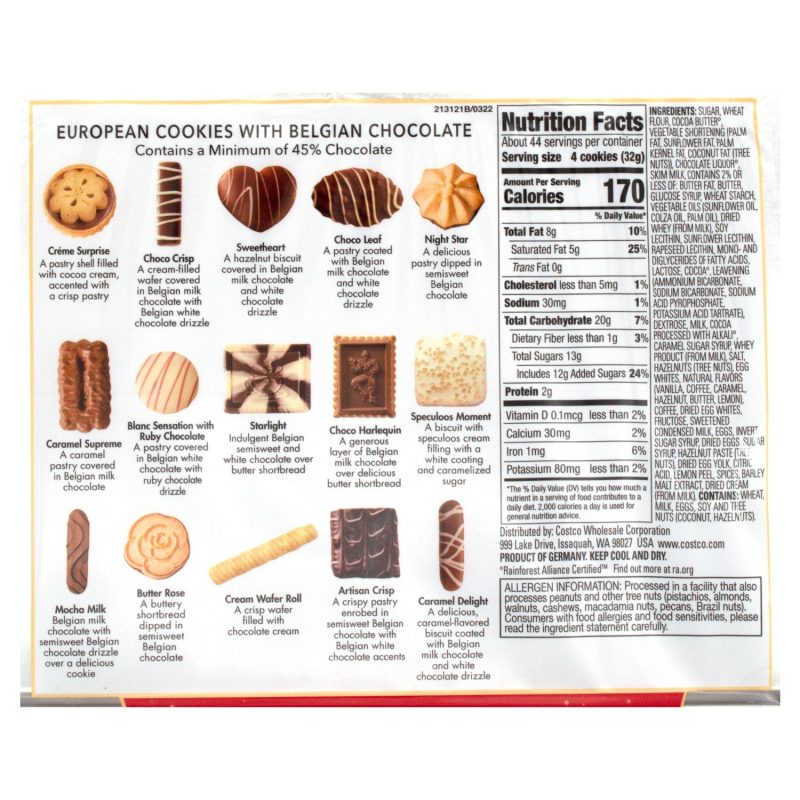 kirkland signature european cookies meltable kirkland signature 961957