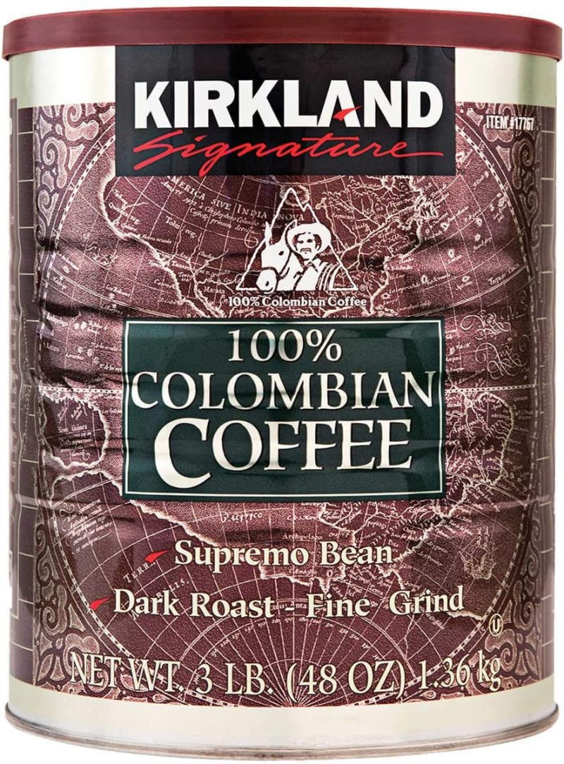 Kirkland Signature Ground Coffee, Fine Grind Kirkland Signature 100% Colombian