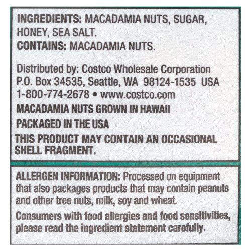 kirkland signature macadamia nuts kirkland signature 731255