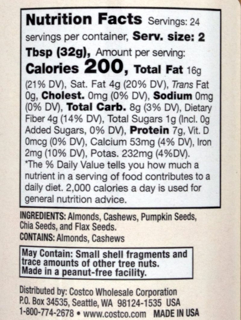 kirkland signature mixed nut butter with seeds kirkland signature 265499