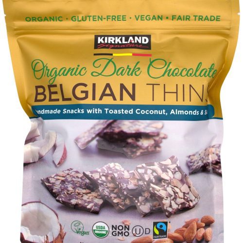 Kirkland Signature Organic Dark Chocolate Belgian Thins Kirkland Signature 17.6 Ounce 