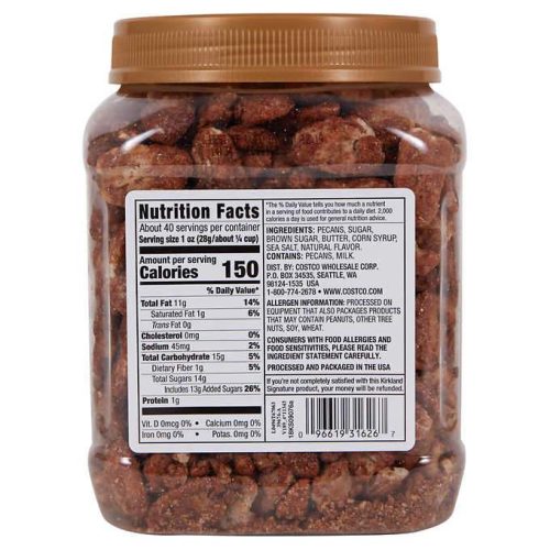 kirkland signature praline pecans 40 ounce kirkland signature 949862