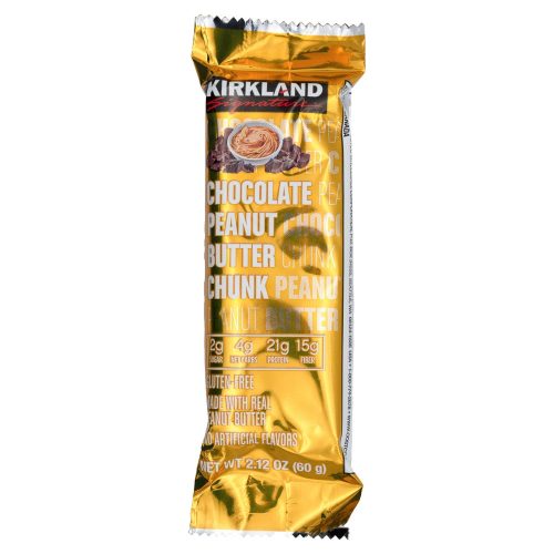 Kirkland Signature Protein Bars Meltable Kirkland Signature Chocolate Peanut Butter Chunk 2.12 Ounce