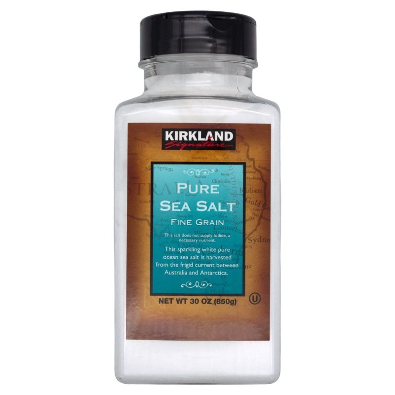 Kirkland Signature Pure Sea Salt Kirkland Signature Fine Grain 30 Ounce