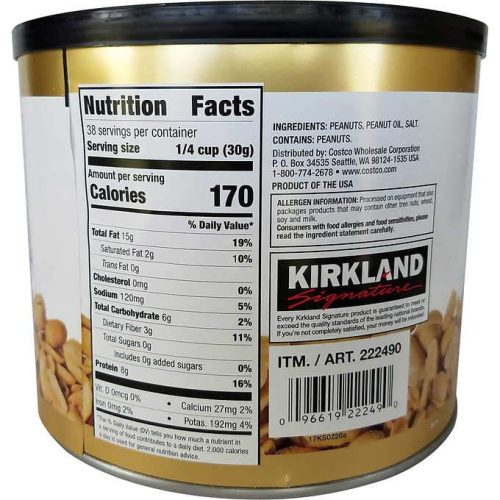 kirkland signature roasted salted extra crunchy peanuts kirkland signature 972728