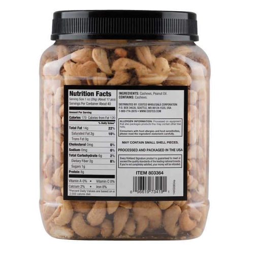 kirkland signature whole cashews kirkland signature 552246