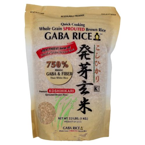 Koshihikari Whole Grain Sprouted Brown Gaba Rice Sun Valley Rice 2.2 Pound