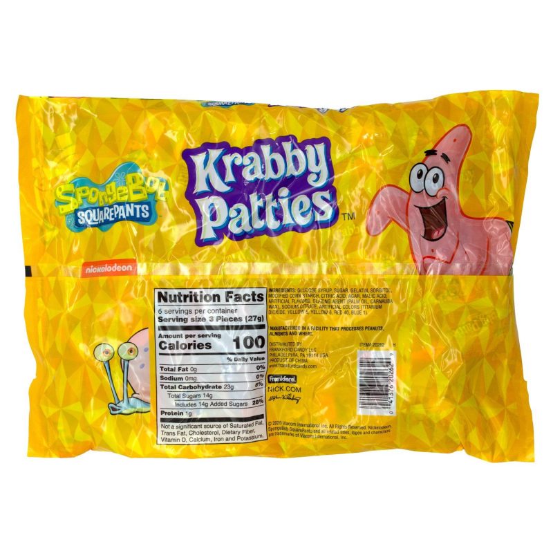 krabby patties gummy candy frankford candy 375221