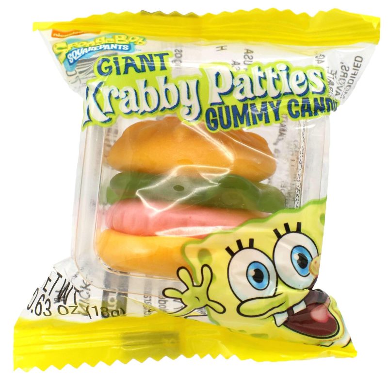 krabby patties gummy candy frankford candy 418746