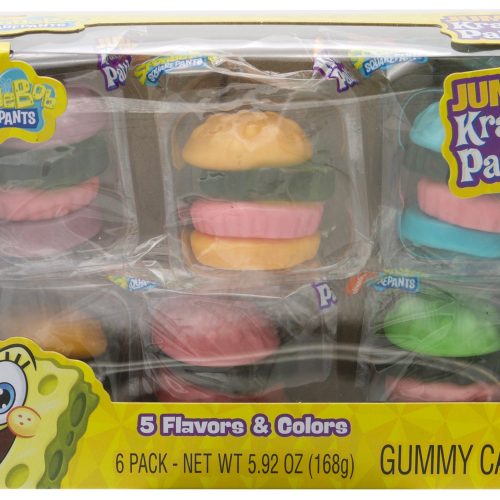 Krabby Patties Gummy Candy Frankford Candy Jumbo 5.92 Ounce 