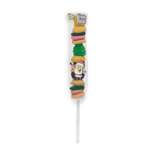 Krabby Patties Gummy Candy Frankford Candy Kabob 1.5 Ounce 