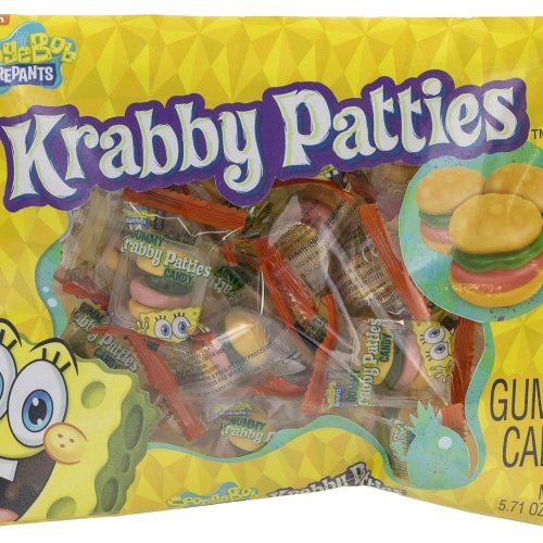 Krabby Patties Gummy Candy Frankford Candy Original 5.7 Ounce 