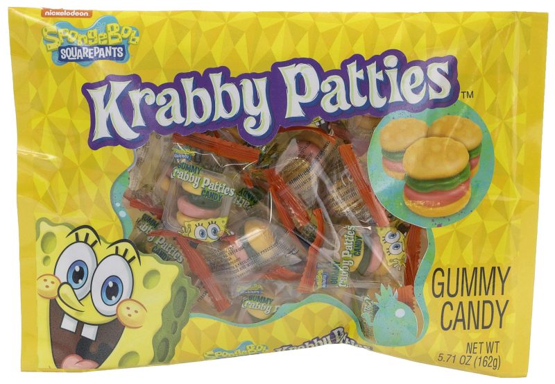 Krabby Patties Gummy Candy Frankford Candy Original 5.7 Ounce