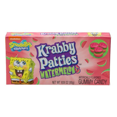 Krabby Patties Gummy Candy Frankford Candy Watermelon 2.54 Ounce 