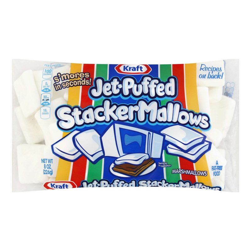 Kraft Jet-Puffed StackerMallows Marshmallows, 8 Ounce Snack Foods Kraft StackerMallows 8 Ounce