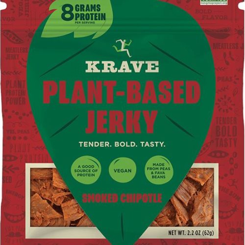 KRAVE Jerky KRAVE Plant-Based Jerky Smoked Chipotle 2.2 Ounce