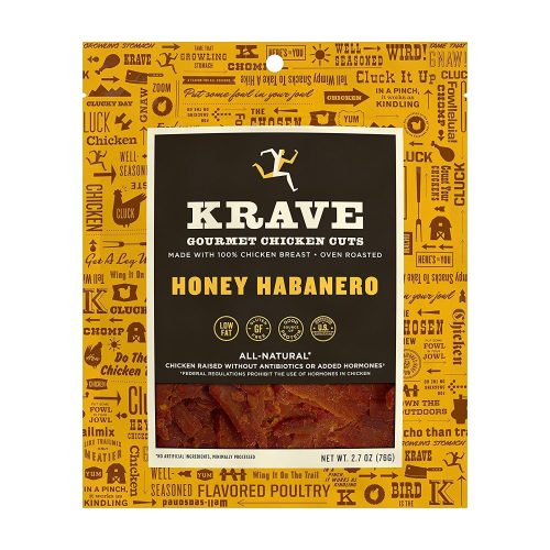 KRAVE Meat Cuts KRAVE Honey Habanero Chicken Cuts 2.7 Ounce 